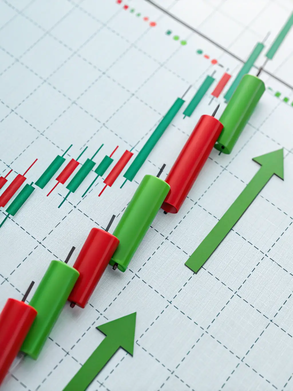 A graph showing steady financial growth over time, with upward trending lines and positive indicators, representing economic planning success.